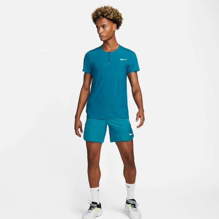 * Men'S | Nike Court Slam Men'S Tennis Polo Blue