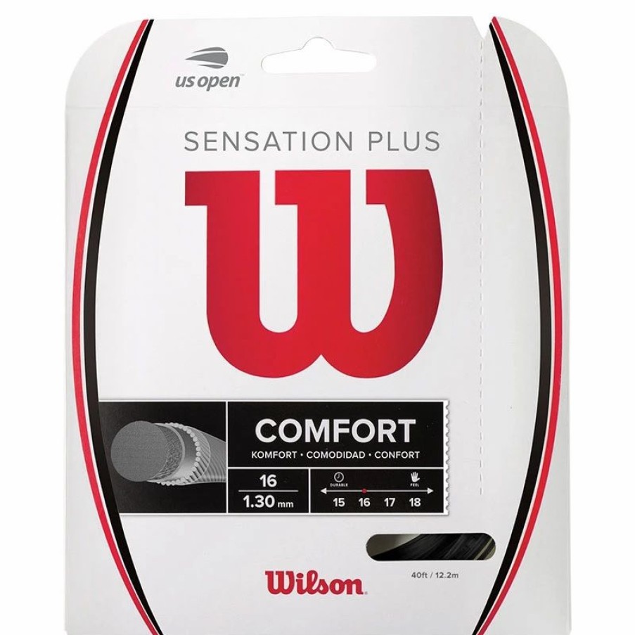 * Sets | Wilson Sensation Plus 16 Tennis String Set Black